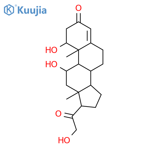 Pregn-4-ene-3,20-dione,1,11,21-trihydroxy-, (1a,11b)- structure