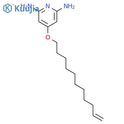 2,6-Pyridinediamine, 4-(10-undecenyloxy)- structure
