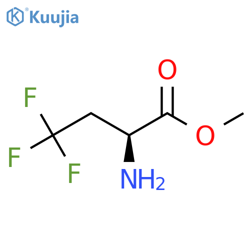 methyl (2S)-2-amino-4,4,4-trifluoro-butanoate structure