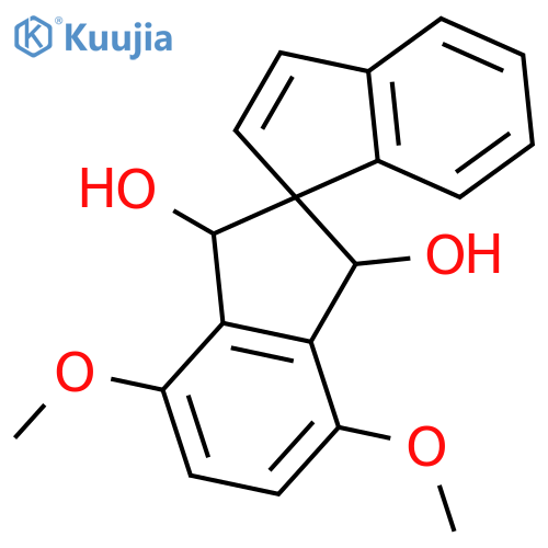 Spiro[1H-indene-1,2'-[2H]indene]-1',3'-diol, 1',3'-dihydro-4',7'-dimethoxy- structure
