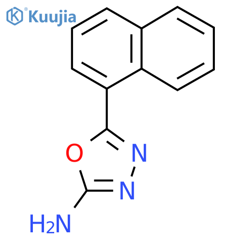 5-(1-naphthyl)-1,3,4-oxadiazol-2-amine structure