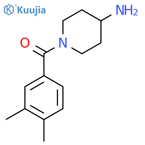 1-(3,4-Dimethylbenzoyl)piperidin-4-amine structure