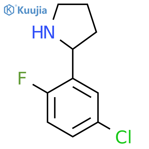 2-(5-Chloro-2-fluorophenyl)pyrrolidine structure