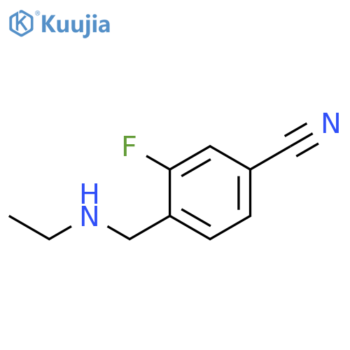 Benzonitrile, 4-[(ethylamino)methyl]-3-fluoro- structure