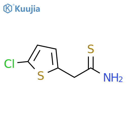 2-(5-chlorothiophen-2-yl)ethanethioamide structure
