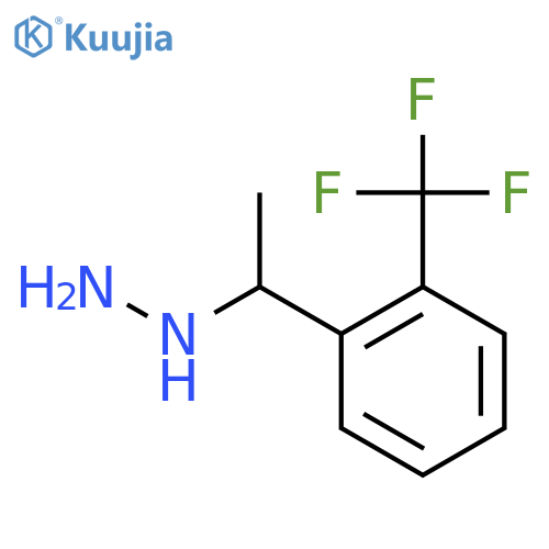 1-(1-(2-(Trifluoromethyl)phenyl)ethyl)hydrazine structure