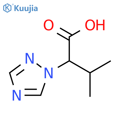 3-methyl-2-(1H-1,2,4-triazol-1-yl)butanoic acid structure