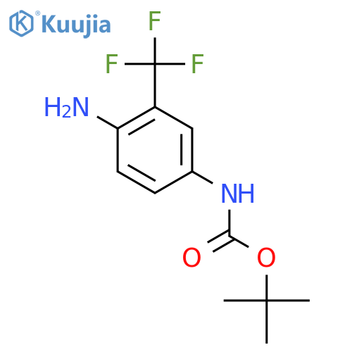 tert-Butyl N-4-Amino-3-(trifluoromethyl)phenylcarbamate structure