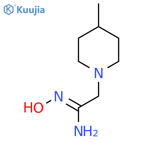 (Z)-N'-hydroxy-2-(4-methylpiperidin-1-yl)ethanimidamide structure