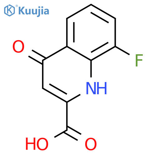 8-Fluoro-4-oxo-1,4-dihydro-quinoline-2-carboxylic Acid structure