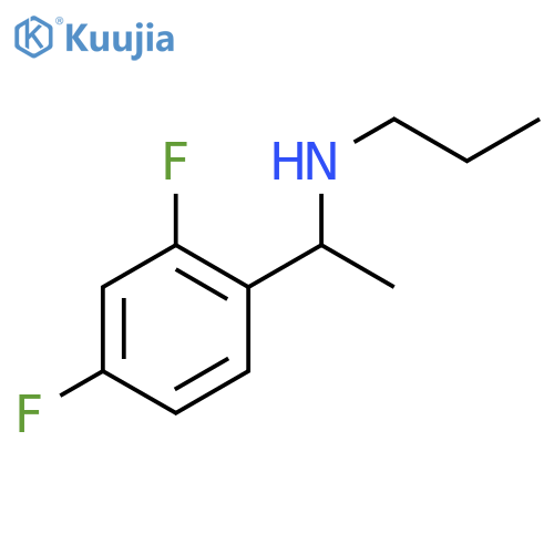 1-(2,4-difluorophenyl)ethyl(propyl)amine structure