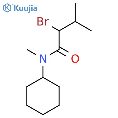 2-Bromo-N-cyclohexyl-N,3-dimethylbutanamide structure