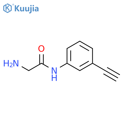 Acetamide, 2-amino-N-(3-ethynylphenyl)- structure