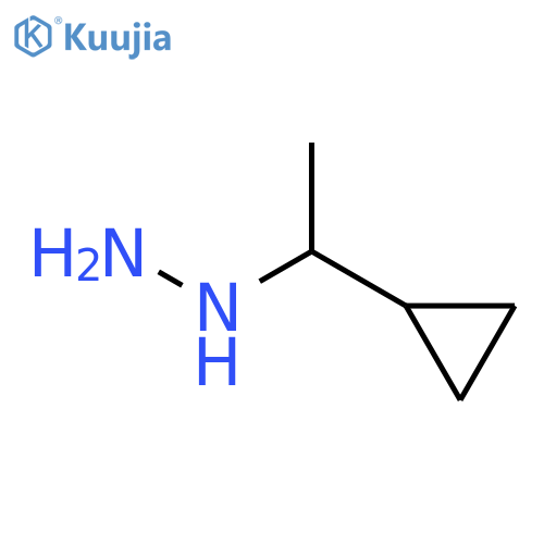 1-(1-cyclopropylethyl)hydrazine structure