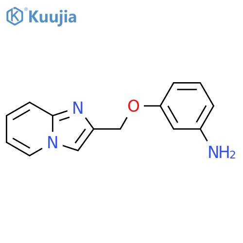 3-({imidazo1,2-apyridin-2-yl}methoxy)aniline structure