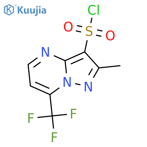 2-methyl-7-(trifluoromethyl)pyrazolo1,5-apyrimidine-3-sulfonyl chloride structure