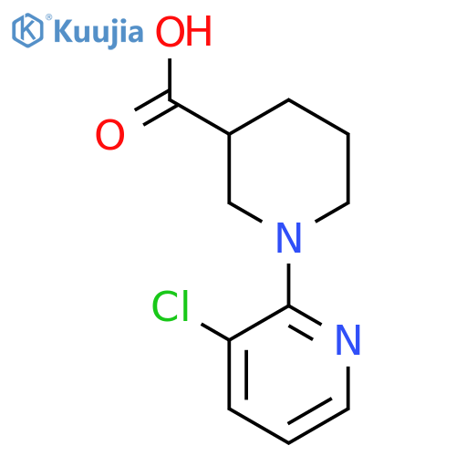 1-(3-Chloropyridin-2-yl)piperidine-3-carboxylic acid structure