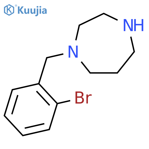 1-[(2-Bromophenyl)methyl]-1,4-diazepane structure