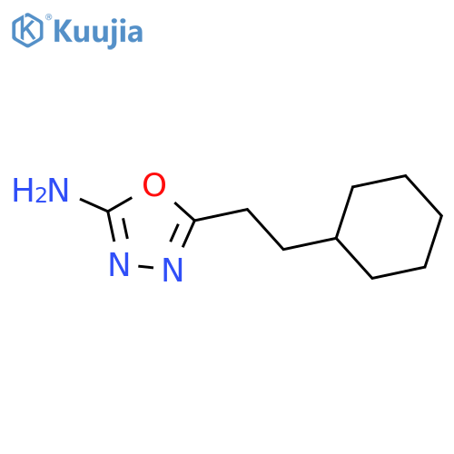 5-(2-Cyclohexylethyl)-1,3,4-oxadiazol-2-amine structure