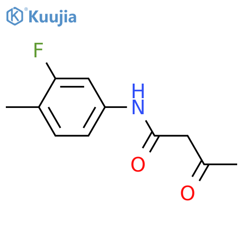N-(3-fluoro-4-methylphenyl)-3-oxobutanamide structure