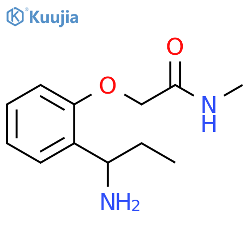 2-2-(1-Aminopropyl)phenoxy-N-methylacetamide structure