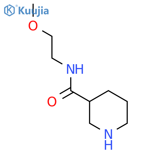 N-(2-Methoxyethyl)piperidine-3-carboxamide structure