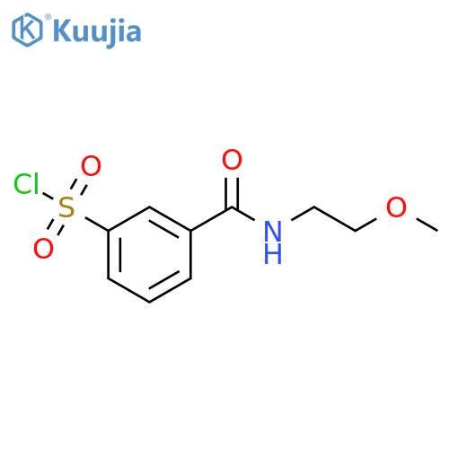 3-(2-Methoxyethyl)carbamoylbenzene-1-sulfonyl Chloride structure