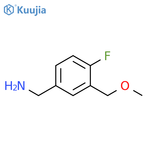 4-Fluoro-3-(methoxymethyl)phenylmethanamine structure