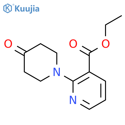 Ethyl 2-(4-oxopiperidin-1-yl)nicotinate structure