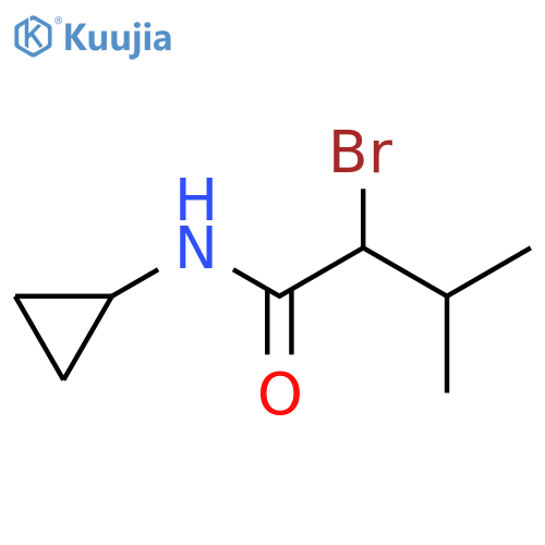 2-BROMO-N-CYCLOPROPYL-3-METHYLBUTANAMIDE structure