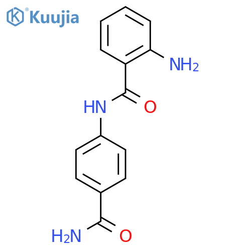 2-Amino-N-(4-carbamoylphenyl)benzamide structure