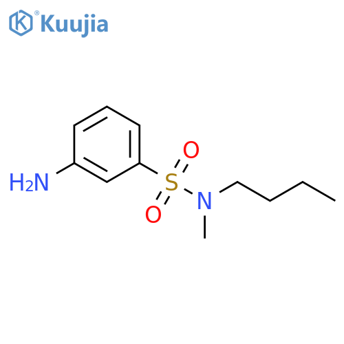 3-amino-N-butyl-N-methylbenzene-1-sulfonamide structure