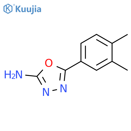 5-(3,4-dimethylphenyl)-1,3,4-oxadiazol-2-amine structure