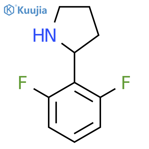 2-(2,6-Difluorophenyl)pyrrolidine structure