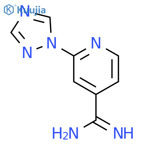 2-(1H-1,2,4-triazol-1-yl)pyridine-4-carboximidamide structure