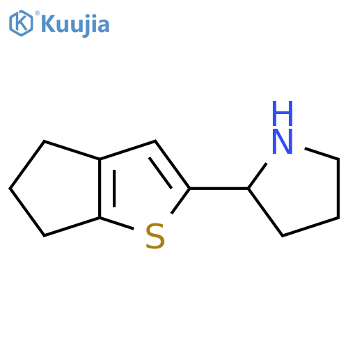 2-{4H,5H,6H-cyclopentabthiophen-2-yl}pyrrolidine structure