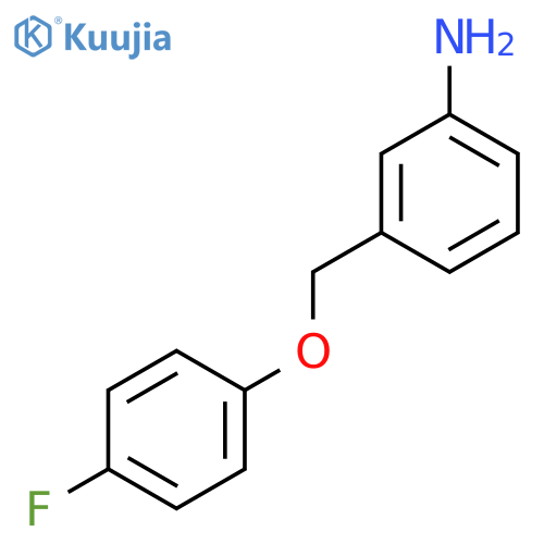 3-(4-Fluorophenoxymethyl)aniline structure