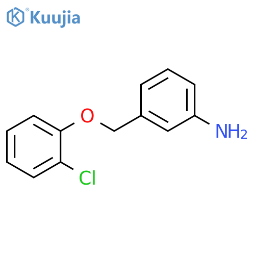3-(2-chlorophenoxy)methylaniline structure