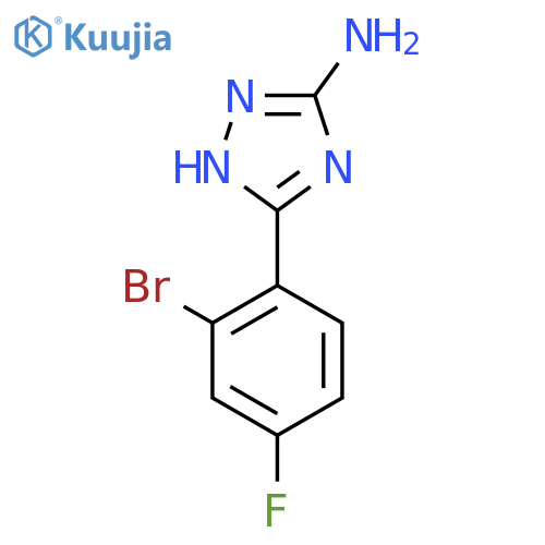 5-(2-Bromo-4-fluorophenyl)-4h-1,2,4-triazol-3-amine structure