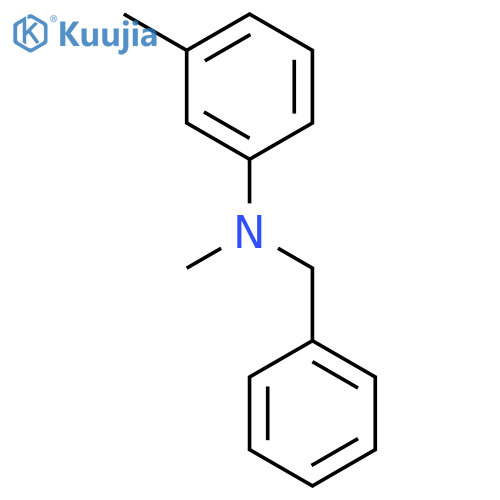 Benzenemethanamine, N-methyl-N-(3-methylphenyl)- structure