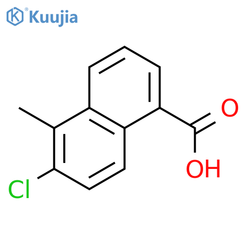 1-Naphthalenecarboxylic acid, 6-chloro-5-methyl- structure