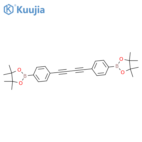 1,3,2-Dioxaborolane, 2,2'-(1,3-butadiyne-1,4-diyldi-4,1-phenylene)bis[4,4,5,5-tetramethyl- structure