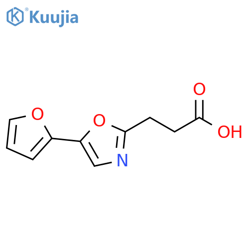 2-Oxazolepropanoic acid, 5-(2-furanyl)- structure