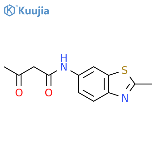 N-(2-Methyl-1,3-benzothiazol-6-yl)-3-oxobutanamide structure