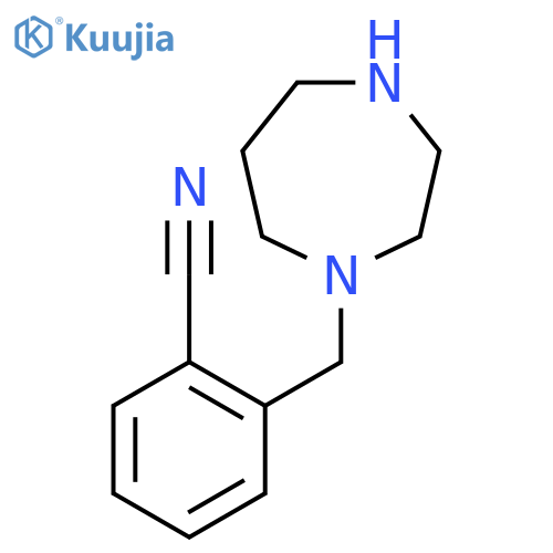 2-(1,4-Diazepan-1-ylmethyl)benzonitrile structure