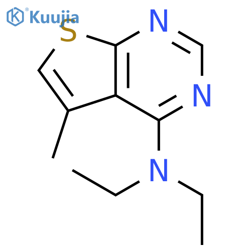 Thieno[2,3-d]pyrimidin-4-amine, N,N-diethyl-5-methyl- structure