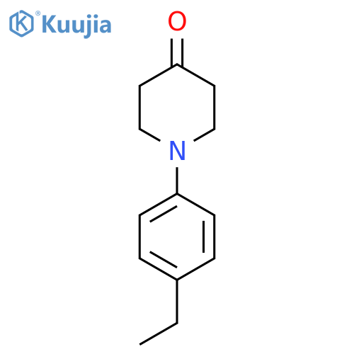 1-(4-Ethylphenyl)piperidin-4-one structure