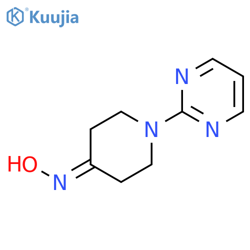 4-Piperidinone, 1-(2-pyrimidinyl)-, oxime structure