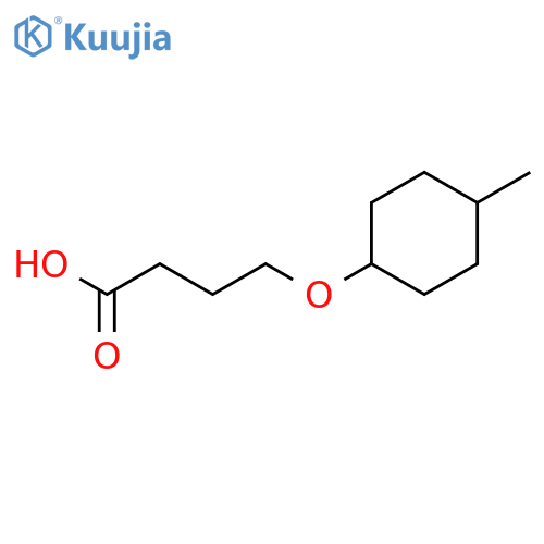 4-[(4-methylcyclohexyl)oxy]butanoic acid structure