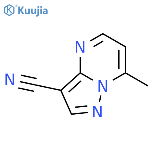 7-methylpyrazolo1,5-apyrimidine-3-carbonitrile structure